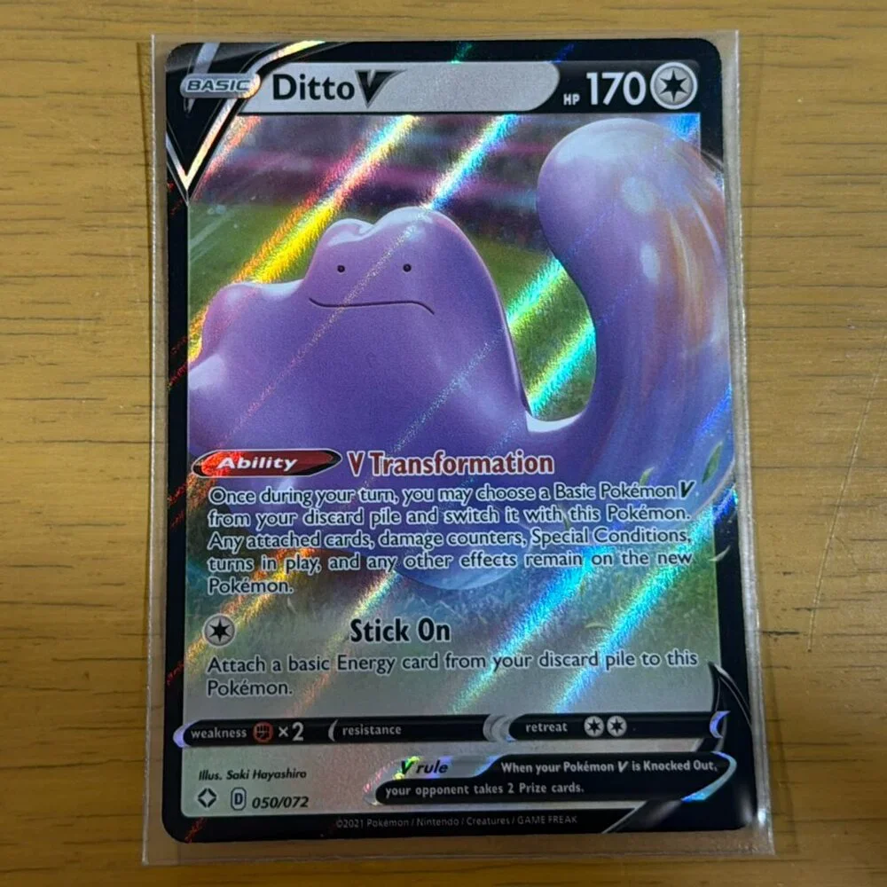 Pokémon Ditto V Card - Shining Fates (SHF) - Picture 1 of 1